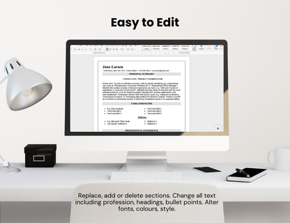 ATS Friendly Resume Template, The Wellington